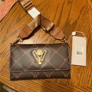 Valentino Printed Brown Crossbody Bag